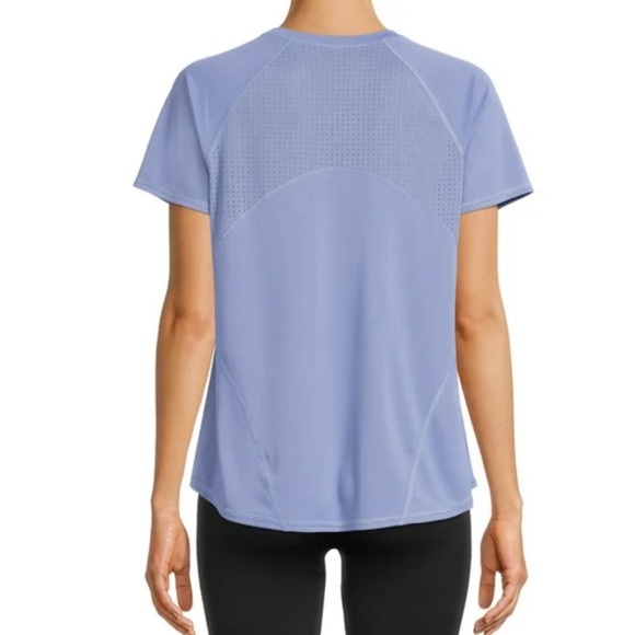 Avia Women's Crewneck Short Sleeve T-Shirt Size Medium Purple Air Vent reflector - Picture 5 of 15